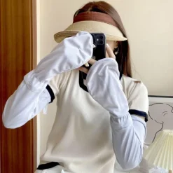 Damen The Relaxation Nook Autozubehör|Automobilindustrie-Langarmshirt mit Sonnenschutz – Sommertop aus Seide mit UV-Schutz