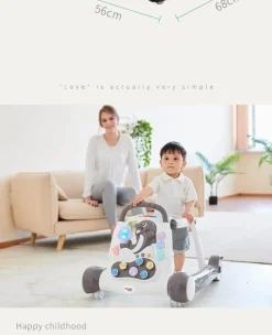 Kinder The Decor Haven Kinderwagen & Zubehör-Lauflernhilfe mit Musik – Anti-Rollover-Multifunktionsdesign