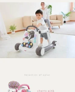 Kinder The Decor Haven Kinderwagen & Zubehör-Lauflernhilfe mit Musik – Anti-Rollover-Multifunktionsdesign