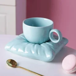 The Cozy Mug Küche & Esszimmer-Lazy House Keramik-Kaffeetassen-Set – Stilvolles Trinkgeschirr für Zuhause