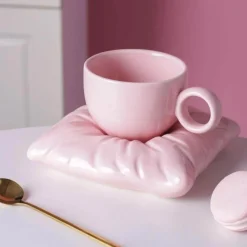 The Cozy Mug Küche & Esszimmer-Lazy House Keramik-Kaffeetassen-Set – Stilvolles Trinkgeschirr für Zuhause