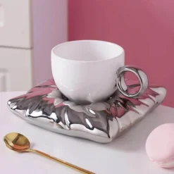 The Cozy Mug Küche & Esszimmer-Lazy House Keramik-Kaffeetassen-Set – Stilvolles Trinkgeschirr für Zuhause