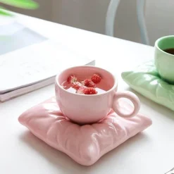 The Cozy Mug Küche & Esszimmer-Lazy House Keramik-Kaffeetassen-Set – Stilvolles Trinkgeschirr für Zuhause