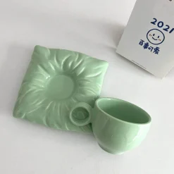 The Cozy Mug Küche & Esszimmer-Lazy House Keramik-Kaffeetassen-Set – Stilvolles Trinkgeschirr für Zuhause