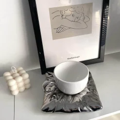 The Cozy Mug Küche & Esszimmer-Lazy House Keramik-Kaffeetassen-Set – Stilvolles Trinkgeschirr für Zuhause