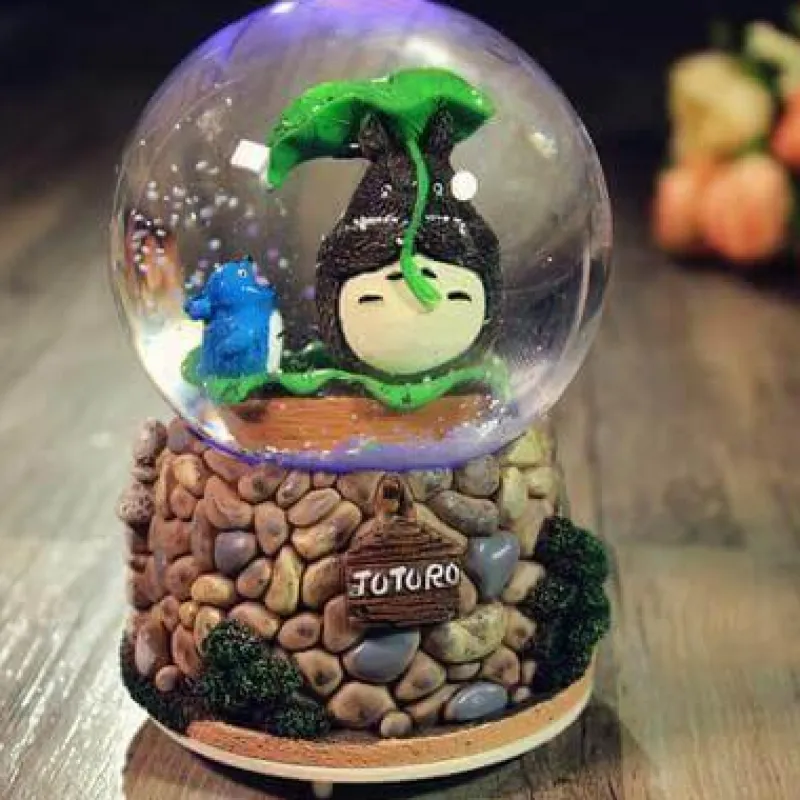 Comfort u0026 Style Beleuchtung-LED Crystal Ball Music Box - Glowing Night Light Decor