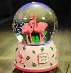 Comfort u0026 Style Beleuchtung-LED Crystal Ball Music Box - Glowing Night Light Decor
