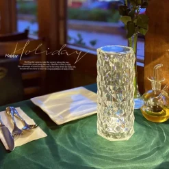 The Gilded Nest Beleuchtung-LED Crystal Night Light - Elegant Atmosphere Lamp