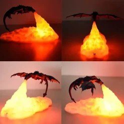 Comfort u0026 Style Beleuchtung-LED Dragon Night Lamp - 3D Printed Decorative Fire Light