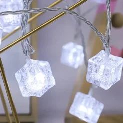 Bright Accents Beleuchtung-LED Eiswürfel Lichterkette - Festliche Partybeleuchtung