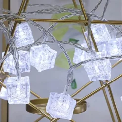 Bright Accents Beleuchtung-LED Eiswürfel Lichterkette - Festliche Partybeleuchtung