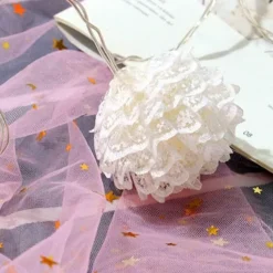 Bright Accents Beleuchtung-LED Makramee Lichterkette - Dekorative Kugel Lichterkette für Zuhause