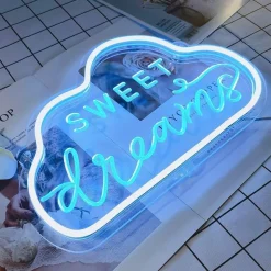 Comfort u0026 Style Beleuchtung-LED Neon Sign - Sweet Dreams Bedroom Wall Decor