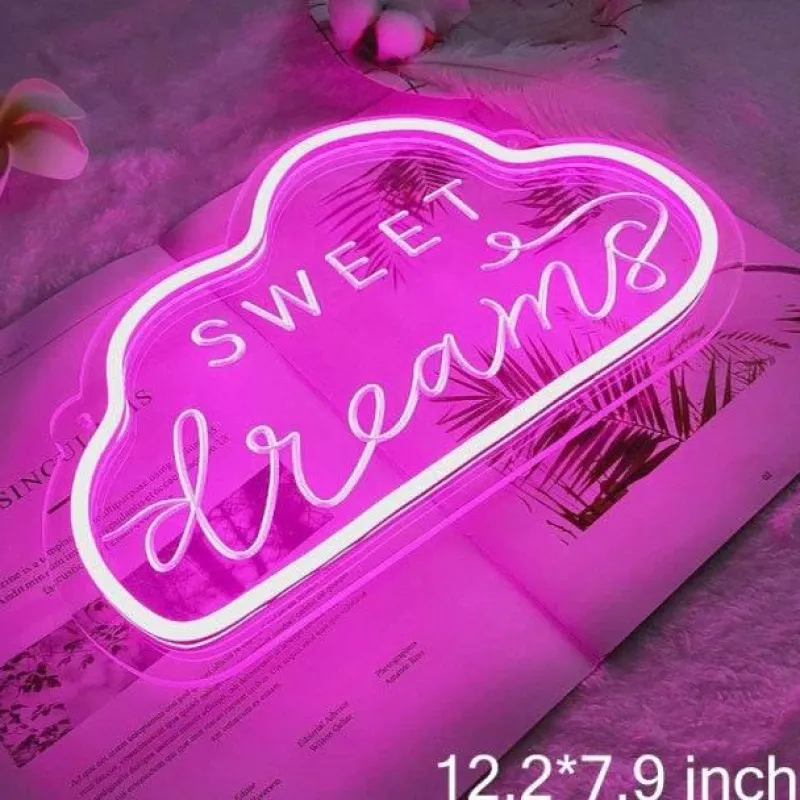 Comfort u0026 Style Beleuchtung-LED Neon Sign - Sweet Dreams Bedroom Wall Decor