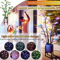Comfort u0026 Style Beleuchtung-LED Plant Night Light - Decorative Houseplant Lamp