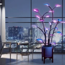 Comfort u0026 Style Beleuchtung-LED Plant Night Light - Decorative Houseplant Lamp