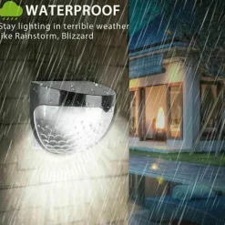 The Decor Haven Outdoor & Garten|Beleuchtung-LED Solar Wasserdichte Außenwandleuchte