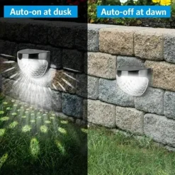 The Decor Haven Outdoor & Garten|Beleuchtung-LED Solar Wasserdichte Außenwandleuchte