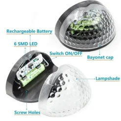 The Decor Haven Outdoor & Garten|Beleuchtung-LED Solar Wasserdichte Außenwandleuchte