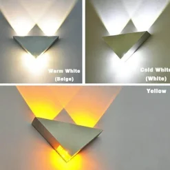 Comfort u0026 Style Beleuchtung-LED Triangle Wall Lamp - Stylish Modern Lighting Fixture