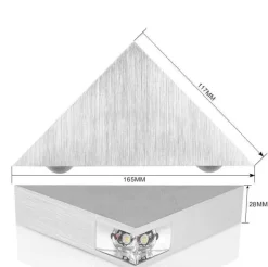 Comfort u0026 Style Beleuchtung-LED Triangle Wall Lamp - Stylish Modern Lighting Fixture