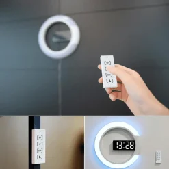 Comfort u0026 Style Beleuchtung-LED Wall Clock - Stylish Ring Lamp Design