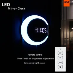 Comfort u0026 Style Beleuchtung-LED Wall Clock - Stylish Ring Lamp Design