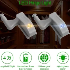 Comfort u0026 Style Beleuchtung-LED Wardrobe Sensor Hinge Lamp - 10 Pack