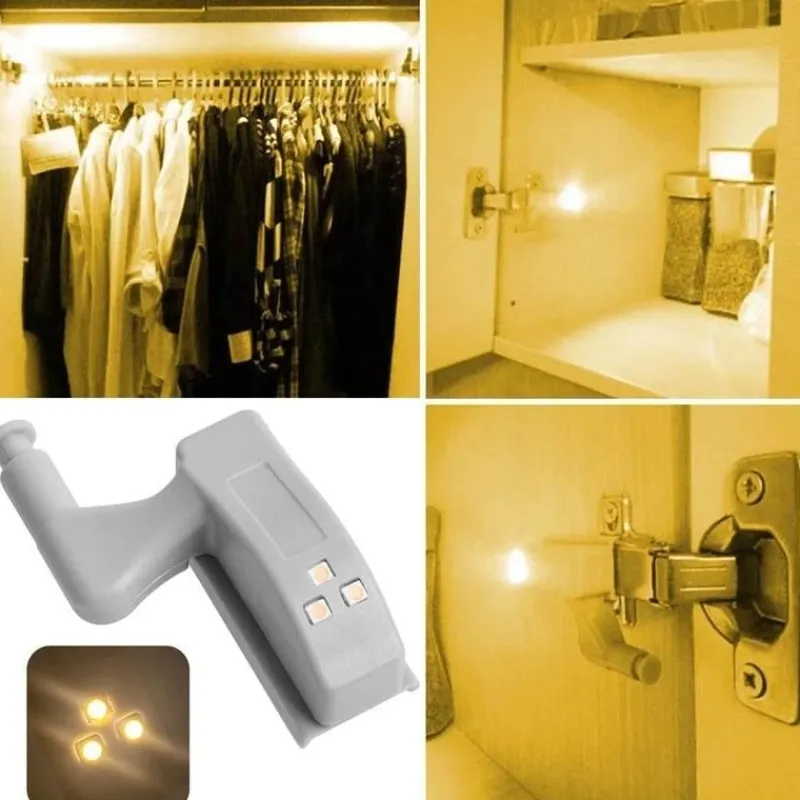 Comfort u0026 Style Beleuchtung-LED Wardrobe Sensor Hinge Lamp - 10 Pack
