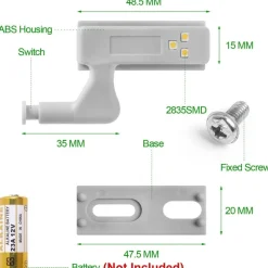 Comfort u0026 Style Beleuchtung-LED Wardrobe Sensor Hinge Lamp - 10 Pack