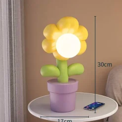 Illuminate Home Beleuchtung-LED-Blumen-Nachtlicht - Dekorative Heimlampe