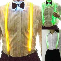 Herren Heritage Threads Herrenbekleidung-LED-Clip-On-Hosenträger – Unisex-beleuchtetes Modeaccessoire