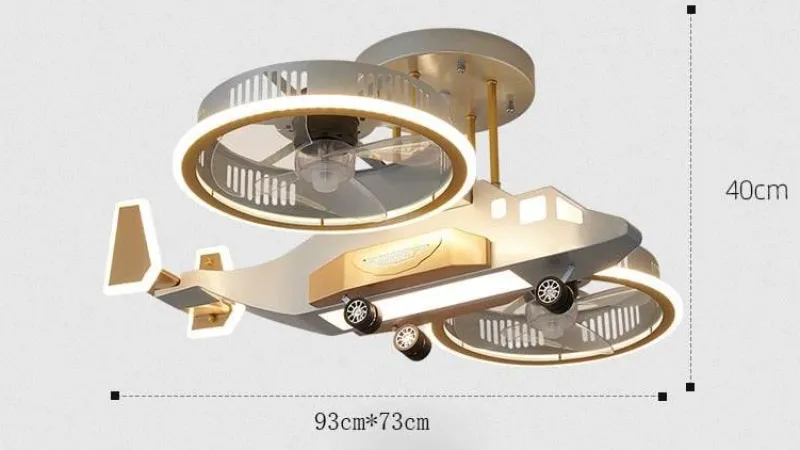 Willow u0026 Whim Beleuchtung-LED-Deckenventilatorlampe – Moderne futuristische Beleuchtung