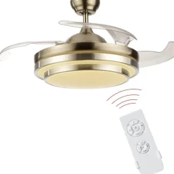 Comfort u0026 Style Beleuchtung-LED-Deckenventilatorlampe mit Fernbedienung – Moderne Beleuchtungsvorrichtung für das Zuhause