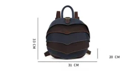 Decor Taschen & Geldbörsen-Leder Retro Herren Rucksack - Moderne Echtledertasche