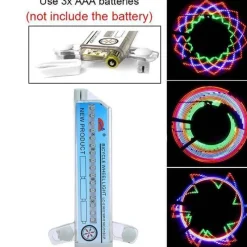 Wilderness Haven Fahrräder & Verkehr|Outdoor-Artikel-LED-Fahrradradlicht - Sicherheitsreifenbeleuchtung