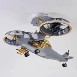 Ember u0026 Ivy Beleuchtung-LED-Helikopter-Ventilatorlampe – Sky Hero Design