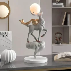 Illuminate Home Beleuchtung-LED-Hirsch-Ornament – ​​beleuchtete Weihnachtsdekoration