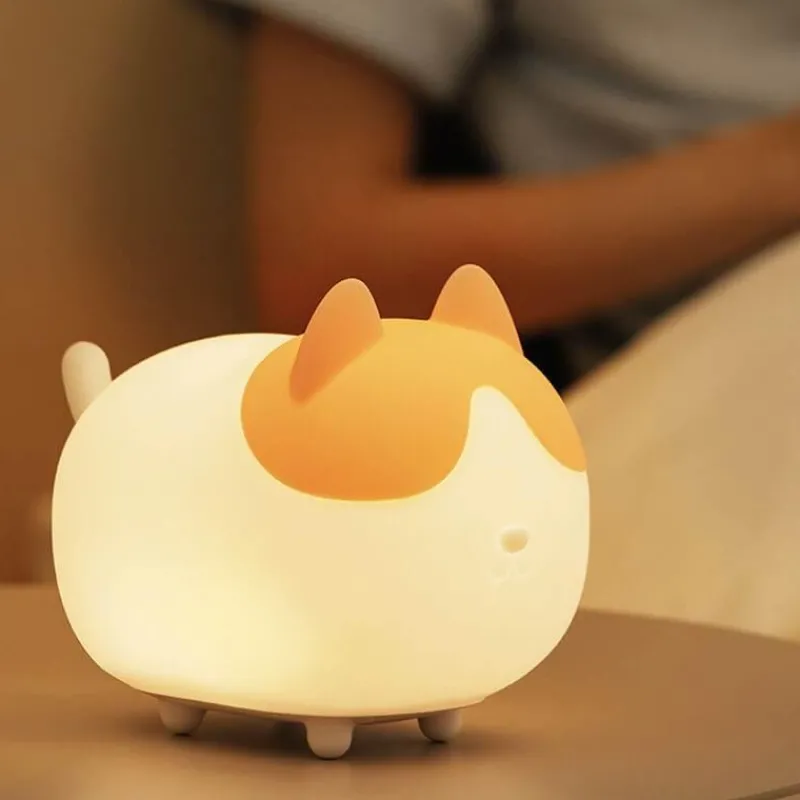 The Light Loft Beleuchtung-LED-Katzen-Nachtlicht – süße Kinderlampe