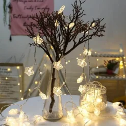 Bright Accents Beleuchtung-LED-Kronenlichterkette – Dekorative Lichterketten für Events und Feiertage