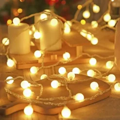 The Light Loft Beleuchtung-LED-Kugellichterkette - Dekorative Innen-/Außenbeleuchtung