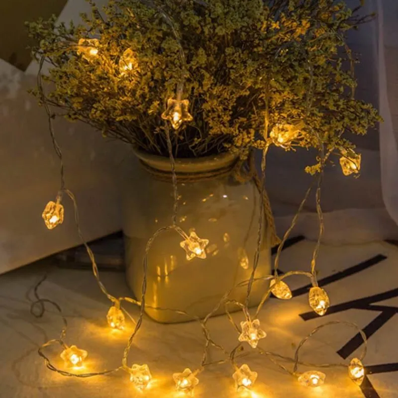 Bright Accents Beleuchtung-LED-Lichterkette mit Pentagramm – bezaubernde Lichterkette für Partys zur Heimdekoration