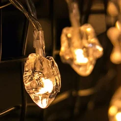 Bright Accents Beleuchtung-LED-Lichterkette mit Pentagramm – bezaubernde Lichterkette für Partys zur Heimdekoration