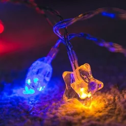 Bright Accents Beleuchtung-LED-Lichterkette mit Pentagramm – bezaubernde Lichterkette für Partys zur Heimdekoration