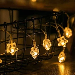 Bright Accents Beleuchtung-LED-Lichterkette mit Pentagramm – bezaubernde Lichterkette für Partys zur Heimdekoration