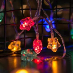 Bright Accents Beleuchtung-LED-Lichterkette mit Pentagramm – bezaubernde Lichterkette für Partys zur Heimdekoration