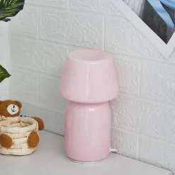 Bright Accents Beleuchtung-LED-Nachtlampe in Form eines geneigten Pilzes – dekoratives Akzentlicht