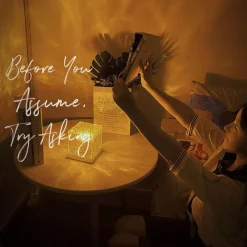 Glow u0026 Shade Beleuchtung-LED-Nachtlampe mit Wasserwellenmuster – beruhigendes Entspannungslicht