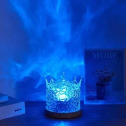 Glow u0026 Shade Beleuchtung-LED-Nachtlampe mit Wasserwellenmuster – beruhigendes Entspannungslicht