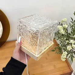 Glow u0026 Shade Beleuchtung-LED-Nachtlampe mit Wasserwellenmuster – beruhigendes Entspannungslicht